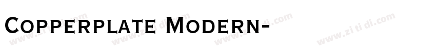Copperplate Modern字体转换